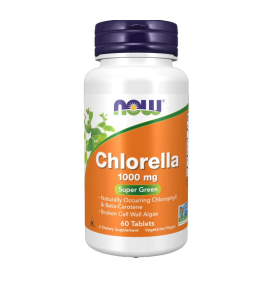 NOW Chlorella 1000mg, 60 Ct