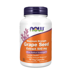 NOW Grape Seed Extract Maximum Strength 500mg, 90 Ct