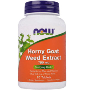 NOW Horny Goat Weed Extract 750mg, 90 Ct