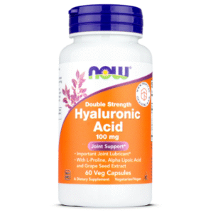 NOW Hyaluronic Acid Double Strength 100mg, 60 Ct