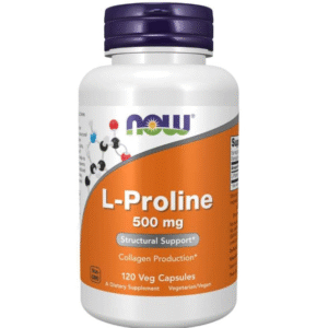 NOW L-Proline 500mg, 120 Ct
