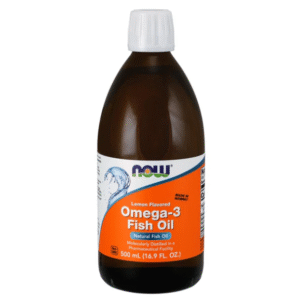 NOW Omega-3 Fish Oil Liquid (Lemon), 500ml