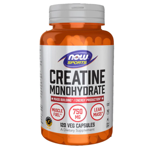 NOW Sports Creatine Monohydrate 750mg, 120 Ct