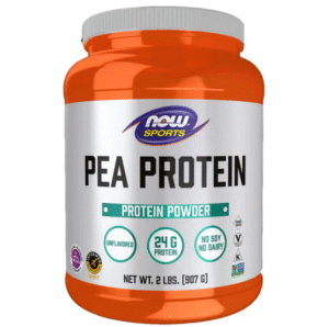 NOW Sports Pea Protein Unflavored Powder, 2 lbs