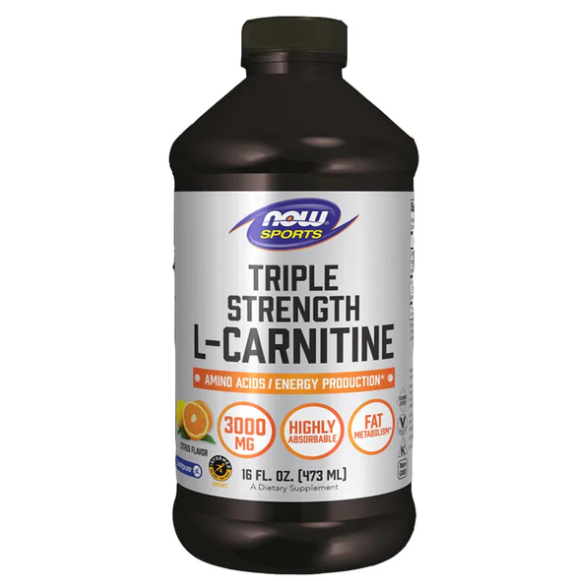 NOW Sports Triple Strength L-Carnitine Liquid 3000mg, 473ml