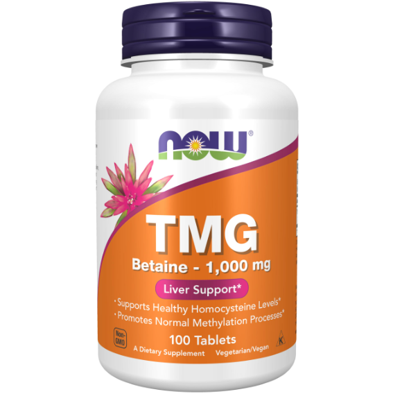 NOW TMG Betaine 1000 mg, 100 Ct