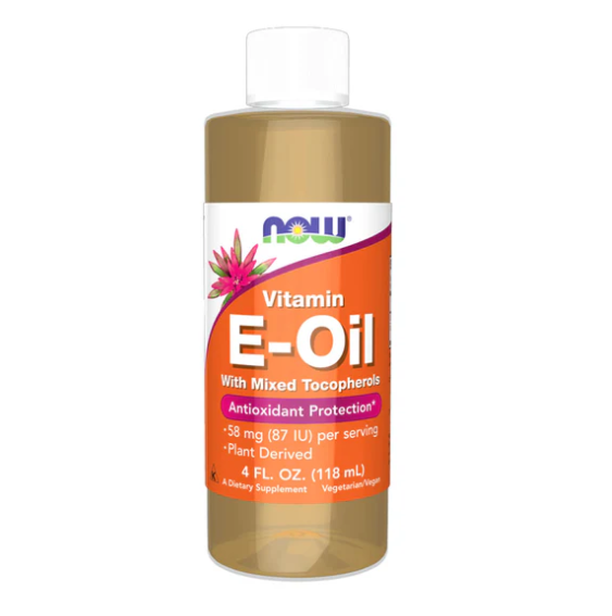 NOW Vitamin E-Oil With Mixed Tocopherols - 4oz Liquid 118ml