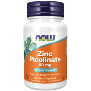 NOW Zinc Picolinate 50mg, 60 Ct