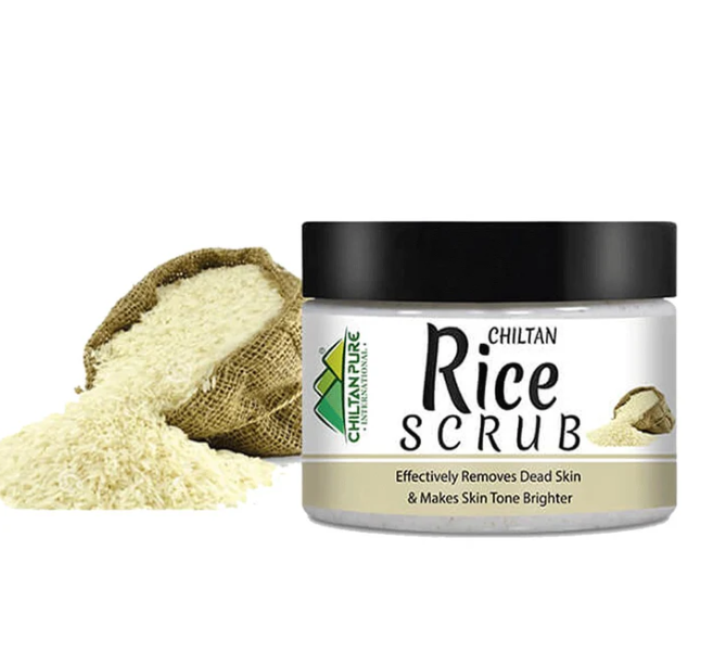 Rice Face & Body Scrub, 100ml - Chiltan Pure
