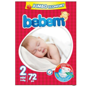 Bebem Baby Diaper Size 2 (Mini), 72 Ct