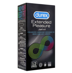 Durex Extended Pleasure Condoms, 12 Ct