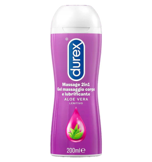 Durex Massage 2-in-1 Gel with Aloe Vera, 200ml