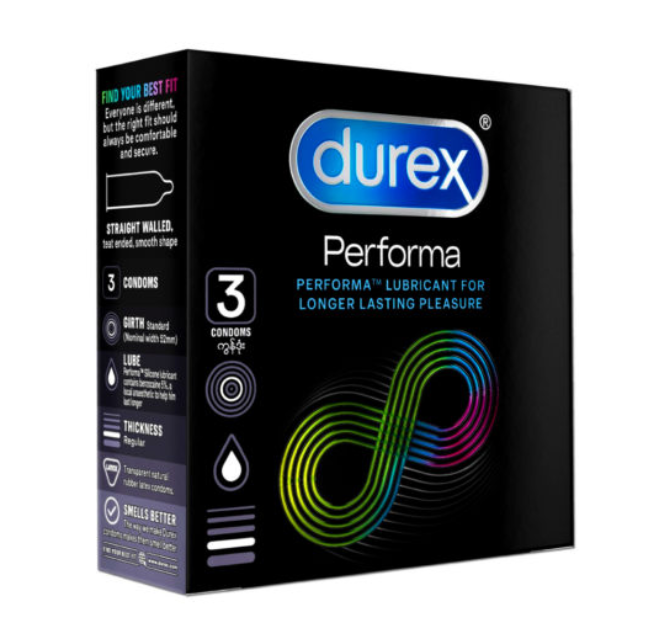 Durex Performa Condoms, 3 Ct