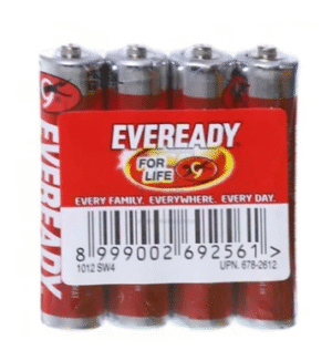 EVEREADY 1012 SW4 Heavy Duty AAA Batteries, 4 Ct