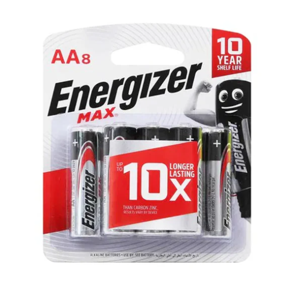 Energizer Max AA Batteries, 8 Ct