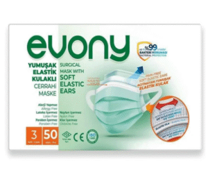 Evony Surgical Hygienic Imported Mask, 50 Ct