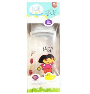 IPSA Feeding Bottle with Ezee Latch Nipple, 240ml (812)