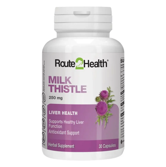 Milk Thistle 250mg, 30 Ct - Route2Health