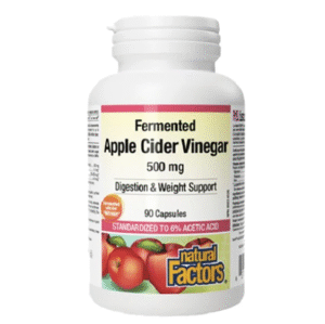 Natural Factors Fermented Apple Cider Vinegar 500mg, 90 Ct