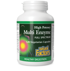 Natural Factors High Potency Multi Enzyme Full Spectrum, 120 Ct