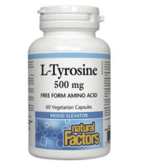 Natural Factors L-Tyrosine 500mg, 60 Ct