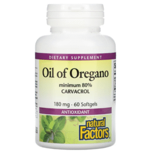 Natural Factors Oil of Oregano, 60 Ct