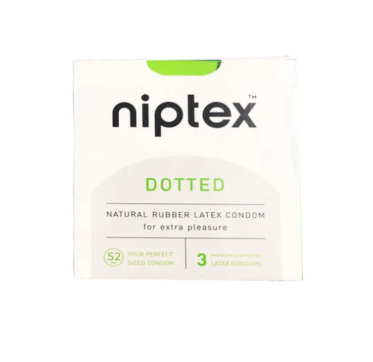 Niptex Dotted Condoms, 3 Ct