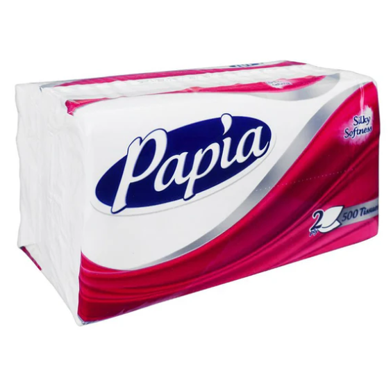 Papia Silky Softness Tissue, 500 Ct