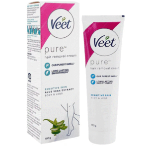 Veet Pure Hair Removal Cream With Aloe Vera Extracts For Sensitive Skin, 100g