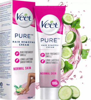 Veet Pure Hair Removal Cream With Cucumber Extracts For Dry Skin, 100g