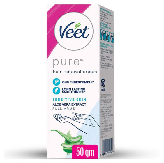 Veet Pure Hair Removal Cream for Sensitive Skin, 50g
