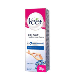 Veet Silky Fresh Hair Removal Cream for Sensitive Skin, 50g
