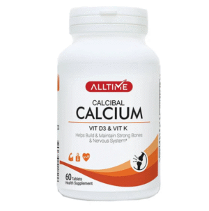 AllTime Calcibal (Calcium with Vitamin D3 & K), 60 Ct