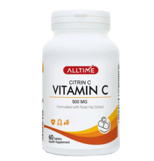 Alltime Citrin C (Vitamin C 500mg with Rose Hip Extract), 60 Ct