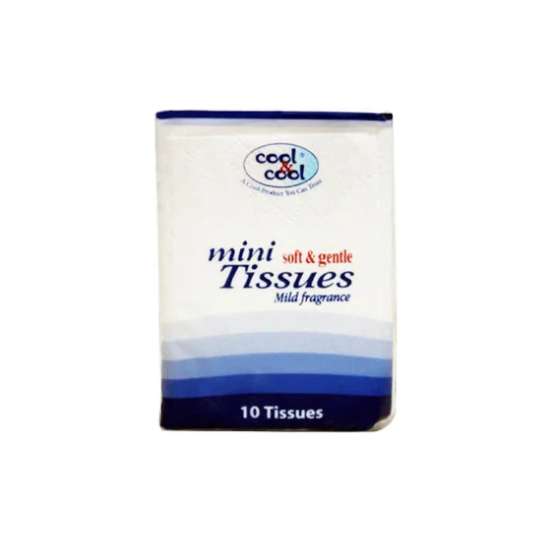 Cool & Cool Mini Tissues Soft & Gentle, 10 Ct