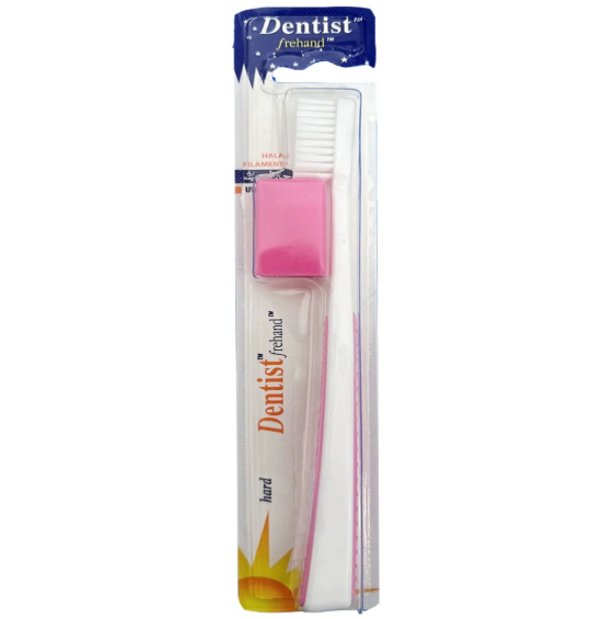 Dentist Frehand Hard Toothbrush 1CT