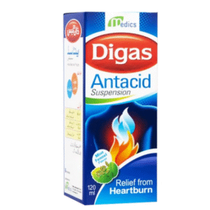 Digas Antacid Suspension, 120ml - Medics