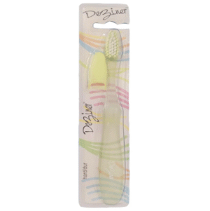 Ezigrip Deziner Hard Toothbrush, 1 Ct