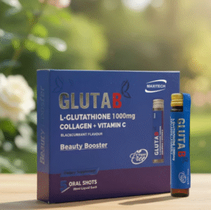 Fablous Gluta B (L-Glutathione) 1000mg Collagen+Vitamin C Oral Shots 30ml, 5 Ct