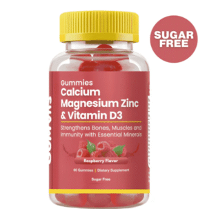 Gumvits Calcium Magnesium Zinc & Vitamin D3 Gummies, 60 Ct