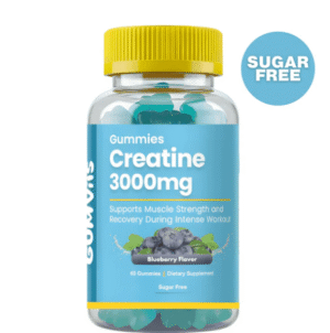 Gumvits Creatine 3000mg (BlueBerry Flavour) Gummies, 60 Ct