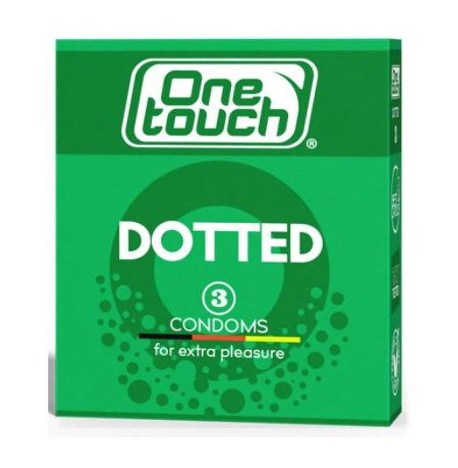 One Touch Dotted Condoms, 3 Ct