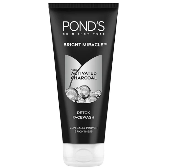 Pond's Bright Miracle Activated Charcoal Face Wash, 100g