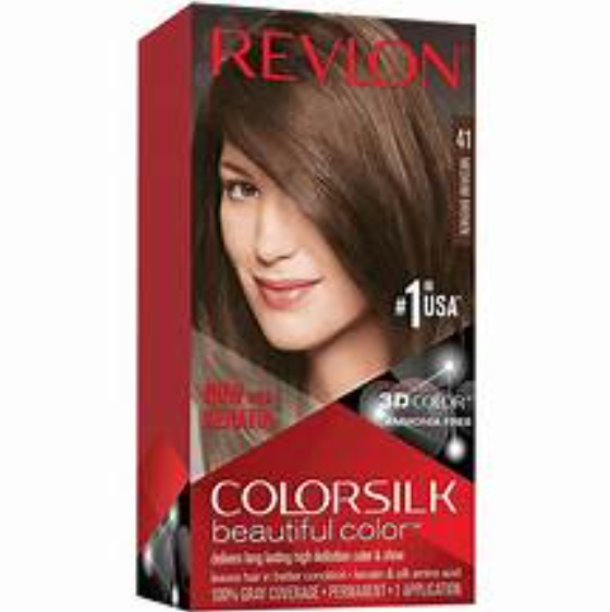 Revlon Colorsilk Hair Color (41 Medium Brown), 1 Ct