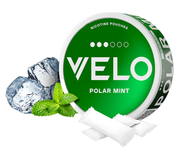 Velo Nicotine Pouches - Polar Mint 10mg (Strong), 20 Ct