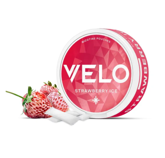Velo Nicotine Pouches - Strawberry Ice 10mg (Strong), 20 Ct