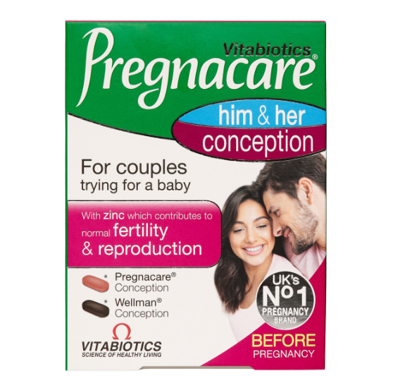Vitabiotics Pregnacare Conception Him & Her, 60 Ct