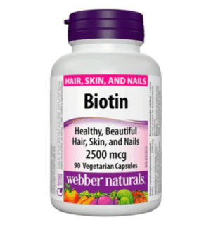 Webber Naturals Biotin 2500 mcg, 90 Ct