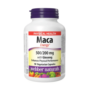 Webber Naturals Maca with Ginseng for Men Vitality, 90 Ct