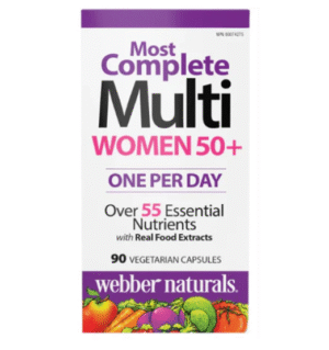 Webber Naturals Women's 50+ Most Complete Multi, 90 Ct
